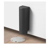 Fermaporta Fermaporta magnetico Bianco Nero Senza chiodi Base for porta Ferramenta for porte Prevenzione della chiusura Chiudiporta Blocco paraurti(Grey)