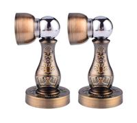 fermaporta Fermaporta magnetico da 2 pezzi. Fermaporta magnetico. Protezione da parete for porte magnetiche in zinco resistente ferma porta(Bronze)