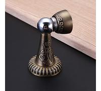 Fermaporta, fermaporta magnetico vintage retrò for interni ed esterni, fermaporta magnetico in metallo con montaggio a vite, supporto for porta da parete/pavimento for casa e ufficio, bronzo(Bronze)