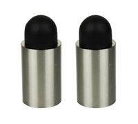 fermaporta Fermaporta, maniglie decorative for pavimenti cilindrici di sicurezza in lega di zinco con supporto a parete in gomma da 8 cm, confezione da 2 ferma porta