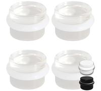 Fermaporta - Fermaporta - Porta - Porta Stopper Pack 4 fermaporta trasparenti adesivi antiurto - Porta Stop per casa, ufficio o ingresso - Design elegante che protegge le pareti e previene gli urti