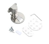Fermaporta Fermaporta regolabile, supporto magnetico anticollisione senza fori, ferramenta nascosta(Adjustable-Silver)