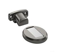 Fermaporta fisso a pavimento con forte base magnetica in lega di zinco con resistenza per il controllo della porta in luoghi interni ed esterni ventosi