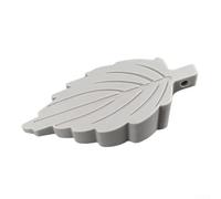 Fermaporta flessibile in gomma antiscivolo, resistente, per porte interne, antiscivolo e protezione per le dita, adatto a tutti gli spessori, grigio o nero (grigio)