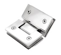 Fermaporta for doccia senza bordo in acciaio inossidabile con cerniera quadrata for bagno in vetro(Mirror)