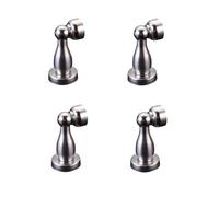 Fermaporta for interni for proteggere le pareti, fermaporta anti-collisione for camera da letto in acciaio inossidabile for porta di collisione con aspirazione a terra(Silver)