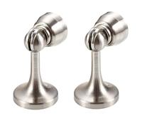 Fermaporta for interni for proteggere le pareti, forte magnetico in lega di zinco ispessito for porta aspirazione a parete anticollisione a terra camera da letto bagno fermaporta(Silver)