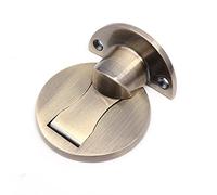 Fermaporta for porta antiruggine con aspirazione a pavimento nascosta in acciaio inossidabile Fermaporta for aspirazione a terra magnetica senza punzonatura 1 pezzo(Silver)