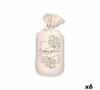 Fermaporta Gift Decor Happy Place Stoffa 13 x 26 x 13 cm Sacco [6 Unità]