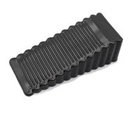 Fermaporta Gomma antiscivolo Non c'è bisogno di praticare fori Può spostare Fermaporta Uso domestico Cuneo anteriore anticollisione Casa per Porte e Pavimenti in Vari Materiali(Black-Large)