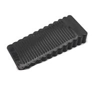 Fermaporta Gomma antiscivolo Non c'è bisogno di praticare fori Può spostare Fermaporta Uso domestico Cuneo anteriore anticollisione Casa per Porte e Pavimenti in Vari Materiali(Black-Small)