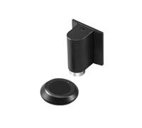 Fermaporta Grigio Nero Base senza chiodi Hardware Chiusura Prevenzione Arresto più vicino(Black)
