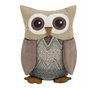 Fermaporta Gufo Decorativo in Tessuto - Fermo Porta Pesante ca. 1,5 kg - Accessorio Casa Morbido e Antigraffio - Idea Regalo per Casa e Cameretta