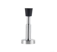 Fermaporta idraulico con design telescopico in acciaio inox per evitare danni alla porta e alla parete (argento)