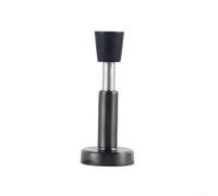 Fermaporta idraulico con design telescopico in acciaio inox per evitare danni alla porta e alla parete (nero)