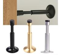 Fermaporta idraulico con lega di rame e gomma per riduzione del rumore e protezione delle pareti, due metodi di installazione (rame-nero)