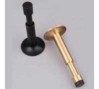 Fermaporta idraulico silenzioso in puro rame, senza punzonatura e retrattile, per porte interne, finitura nera o oro