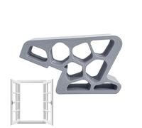 Fermaporta in ABS 5,3 x 9,3 x 2 cm, limitatore di binario scorrevole, barriera di sicurezza per bambini, fermo per porta del balcone, meccanismo di limitazione resistente ai , controller di