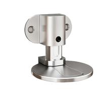 Fermaporta in acciaio inossidabile antiperforazione, fermaporta magnetico resistente, invisibile for pavimento del bagno, mobili Per Hotel, Soggiorni(Bright silver)
