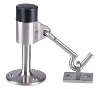 Fermaporta in acciaio inossidabile con gancio Fermaporta di sicurezza con smorzamento acustico Paraurti in gomma Supporto for porta anticollisione fissato al muro Fermate d'argento