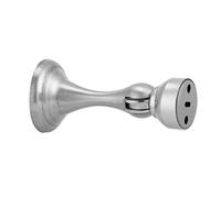 Fermaporta in acciaio inossidabile, fermaporta magnetico argento, robusto fermaporta a parete, supporto per porte, senza trapano, design ad aspirazione