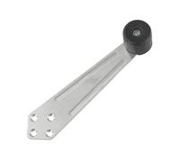 Fermaporta in acciaio inossidabile, protezione silenziosa da parete 304 con tampone in gomma, paraurti muto resistente, per porte in legno e metallo, argento