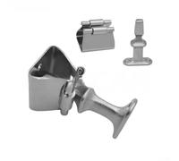 Fermaporta in acciaio inox 304 per camper e yacht, per la sicurezza domestica, resistente, accessorio per cabina color argento