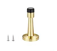 Fermaporta in acciaio inox anti-collisione con punta in gomma per assorbimento silenzioso e protezione della porta, montaggio a parete e a pavimento, per soggiorno (oro)