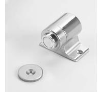 Fermaporta in acciaio inox con aspirazione invisibile sul pavimento, offre una forte presa magnetica per evitare danni alla porta e ridurre il rumore, adatto a più tipi di porte (argento)