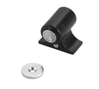 Fermaporta in acciaio inox con aspirazione invisibile sul pavimento, offre una forte presa magnetica per evitare danni alla porta e ridurre il rumore, adatto per più tipi di porte (nero)