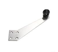 Fermaporta in acciaio inox con cuscino in gomma, soluzione di protezione da parete per porte in legno e metallo (apertura destra)