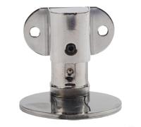 Fermaporta in acciaio inox con forte ritenzione magnetica e regolazione verticale da 0 a 15 mm per un posizionamento preciso della porta (argento)