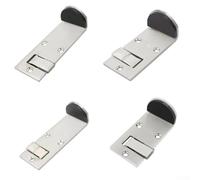 Fermaporta in acciaio inox con meccanismo a pulsante per tenere le porte aperte e prevenire la parete per varie posizioni interne (5 cm a destra)