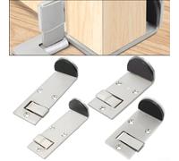 Fermaporta in acciaio inox con meccanismo a pulsante per tenere le porte aperte e prevenire la parete per varie posizioni interne (8 cm a destra)