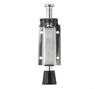 Fermaporta in acciaio inox con pedale d'azione, adatto per casa e garage (140 mm)