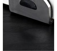 Fermaporta in acciaio inox, progettato per porte in vetro nei ristoranti fast food, riduce al minimo i rischi di sbattere (8 cm a destra)