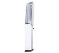 Fermaporta in acciaio regolabile senza punzonatura Design Fermaporta in metallo con punta in gomma Installazione rapida per arresto resistente dello spazio