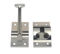 Fermaporta in acciaio resistente, 10,2 cm, da viaggio, per rimorchio, per uomini, donne, famiglia, coppie, amici, proprietari di case, viaggi su strada e avventura