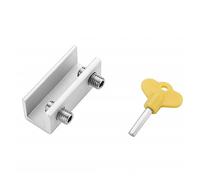 Fermaporta in alluminio per finestre, Finestra scorrevole e serratura for porta in lega di alluminio da 1/2/4 pezzi(4pcs)