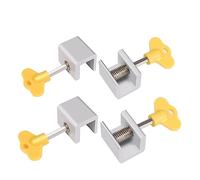 Fermaporta in alluminio per finestre, Serrature for porte e finestre scorrevoli in lega di alluminio da 4/6/8 pezzi con chiavi for binari 1,5-1,6 cm(4 Pcs)