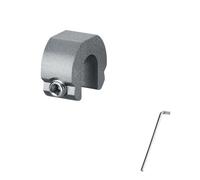 Fermaporta in alluminio per finestre, Tappo for finestra scorrevole regolabile con chiusura a ghigliottina, lega di alluminio, acciaio inossidabile, multicolore(1pc Gray)