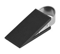 Fermaporta in gomma di alta qualità in acciaio inossidabile, blocco a cuneo, resistente, antiscivolo, per casa, ufficio, negozio, scuola, protezione di sicurezza, nero, 5,1x2x1,2