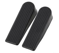 Fermaporta in gomma resistente, perfetto per porte resistenti e a chiusura automatica, colore: nero