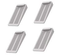Fermaporta in Gomma, Yosemy 4pcs Cuneo Ferma Porta e Finestra,Antiscivolo,con Altezza Regolabile,Protezioni per Porta Interne e Finestre Casa Ufficio, Grigio