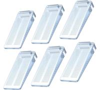 Fermaporta in Gomma, Yosemy 6pcs Cuneo Ferma Porta e Finestra,Antiscivolo,con Altezza Regolabile(Da 2 mm a 90 mm),Protezioni per Porta Interne e Finestre Casa Ufficio,Trasparente