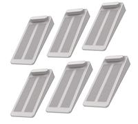 Fermaporta in Gomma, Yosemy 6pcs Fermaporta a Pavimento Antiscivolo Protezioni per Pareti,Pavimento e Mobili Uso Casa e Ufficio, Grigio