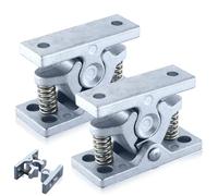 Fermaporta in lega di zinco, fermaporta per roulotte, con molla in acciaio inox, per camper e barche, 2 pezzi