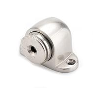 Fermaporta in lega di zinco Fusione Potente supporto magnetico a pavimento 54mmx35mm Fermaporta in nichel satinato spazzolato 1 pezzo