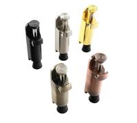 Fermaporta in lega di zinco, leva regolabile azionata a pedale, supporto in bronzo, raccordo tampone hardware(Black)