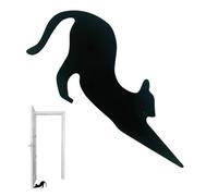 Fermaporta in legno, a forma di gatto, per Halloween | Accessori per la casa per dormitorio, appartamento, hotel